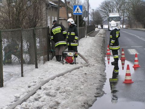 wypompowywanie wody z podwrka