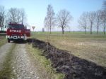 Pożar traw w Babim Dworze - 12.04.2010