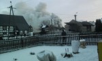 Pożar poddasza - 12.2.2012r