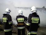 pożar sterty w Borucinie