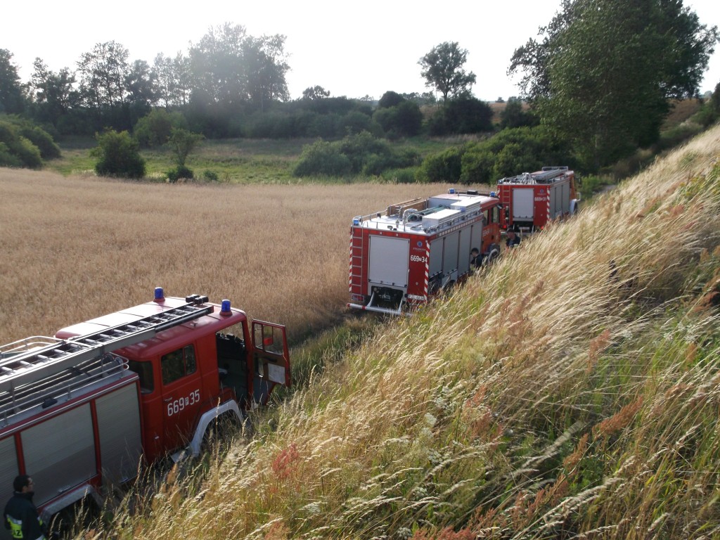 Pożar nasypu kolejowego