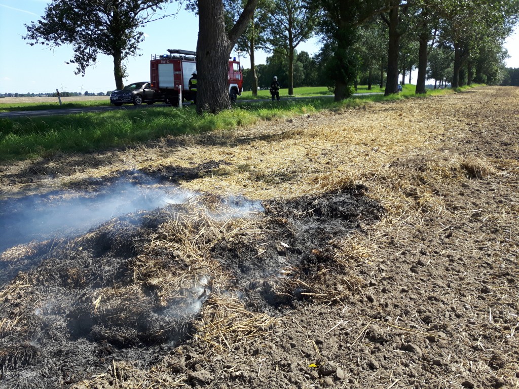 Pożar na polu