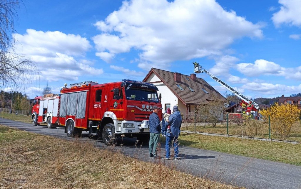 Pożar komina – Okonek