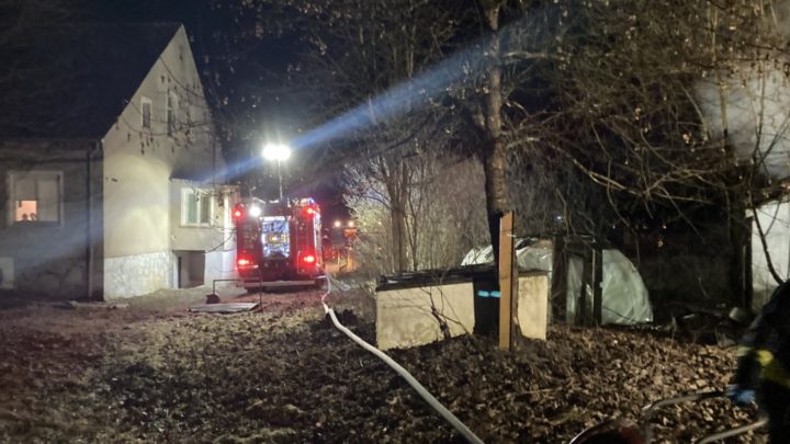Pożar budynku w Lubnicy