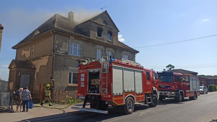 Pożar w budynku wielorodzinnym