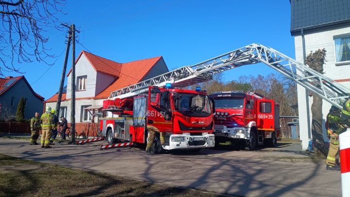 Pożar przewodu kominowego – Okonek