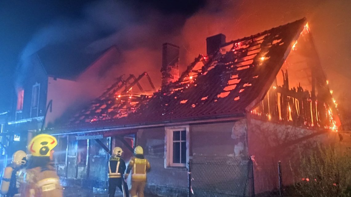 Pożar budynku mieszkalnego – Łomczewo