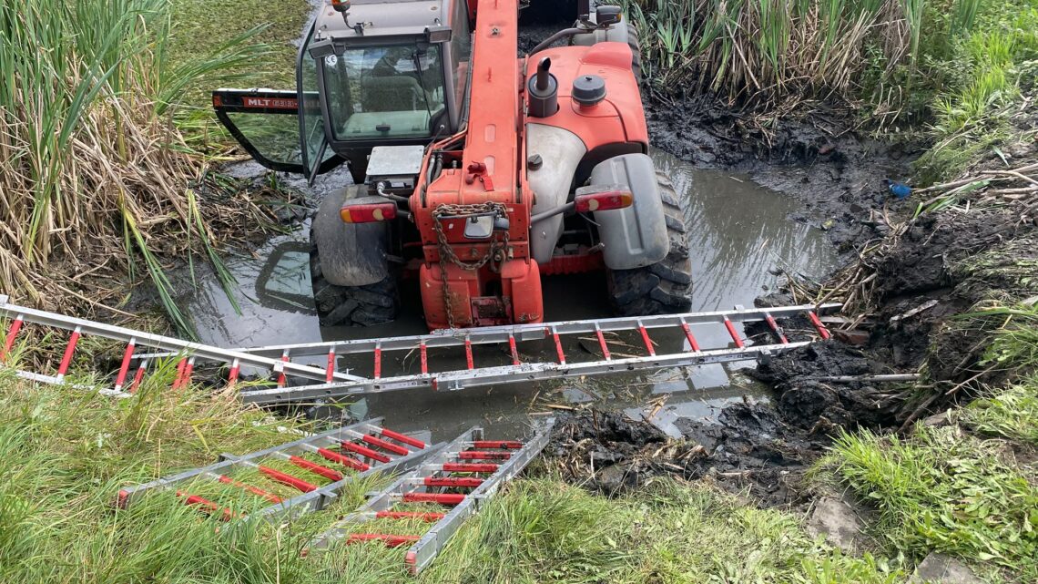 Wypadek podczas prac z ciężkim sprzętem